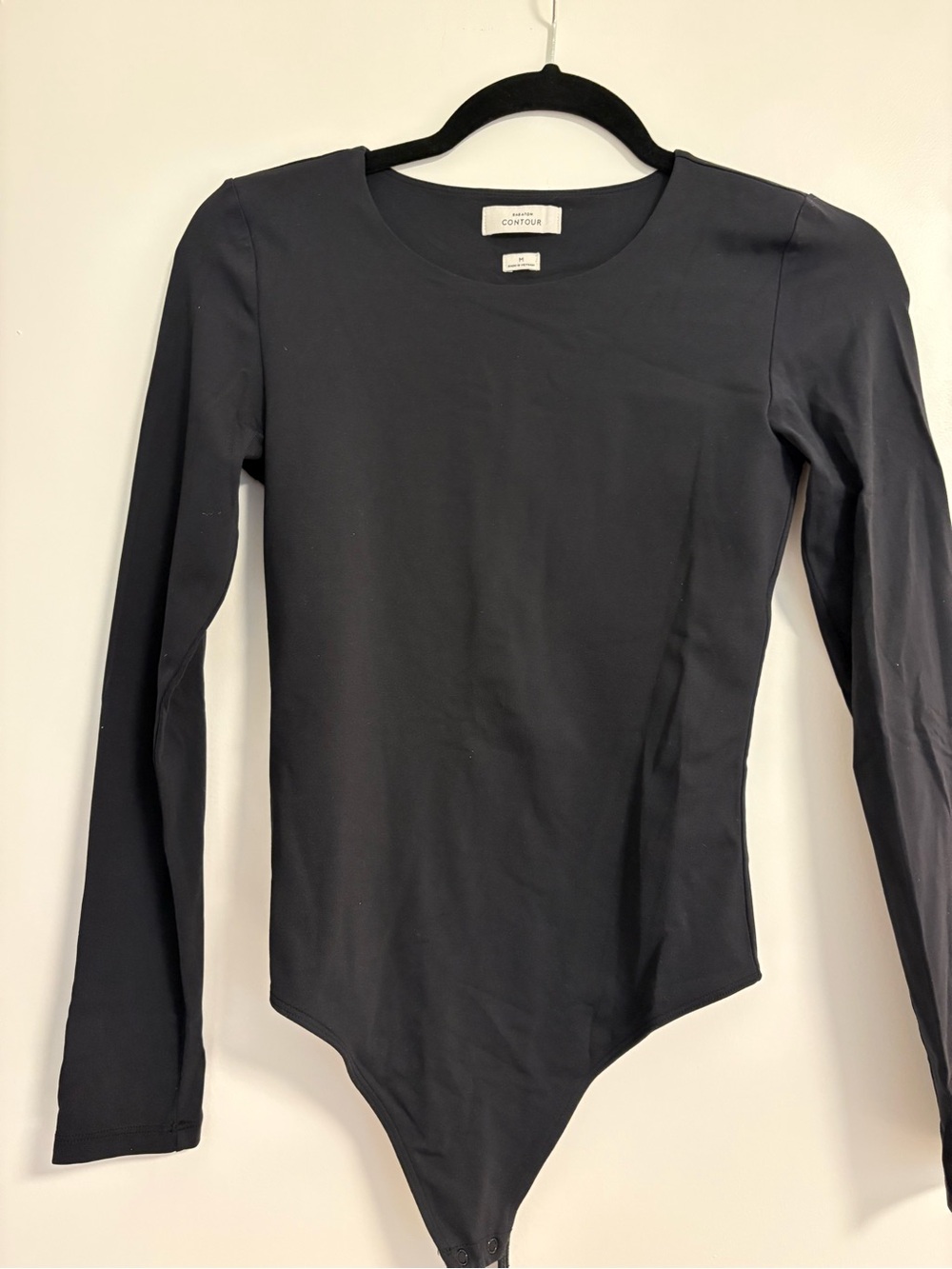 Babaton Black Long-Sleeve Bodysuit